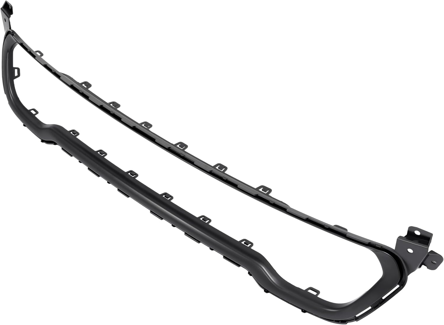 KUAFU Front Bumper Trim Compatible with 2014-2018 Jeep Cherokee 68210024AC CH1044112 Lower Grill Grille Trim Surround Molding Plastic (ABS) Black