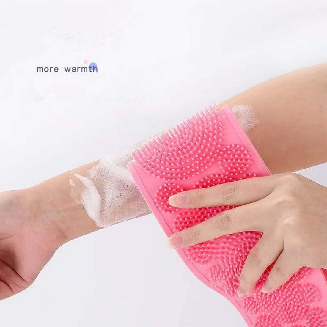UGU ZONE Silicone Dual Sided Back Scrubber Brush And Massager Foot Sole Cleaner Shower Bath Belt 3