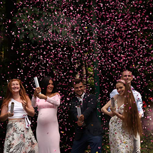 Primepure GRCANNON-PINK-2-HEARTS Gender Reveal Confetti Cannon thumb #1