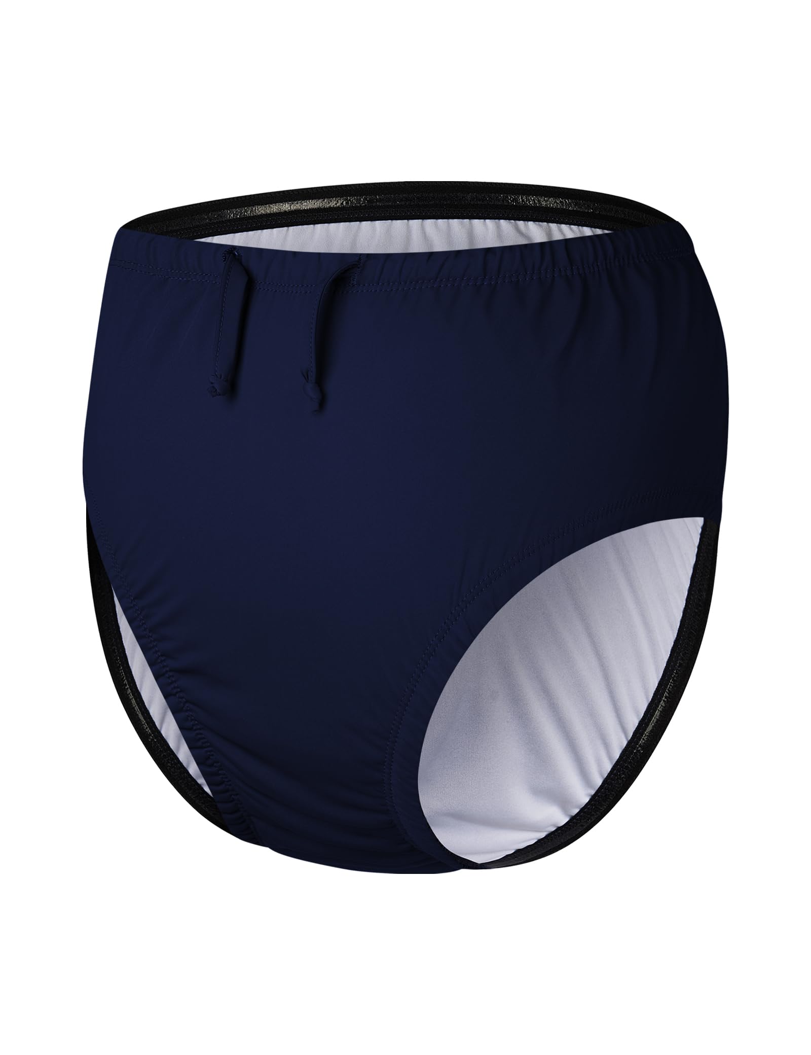 Adult Reusable Swim Diapers for Incontinence pecial Needs Swimwear Waterproof Leakproof Cloth Diaper Covers Unisex Navy 4XL