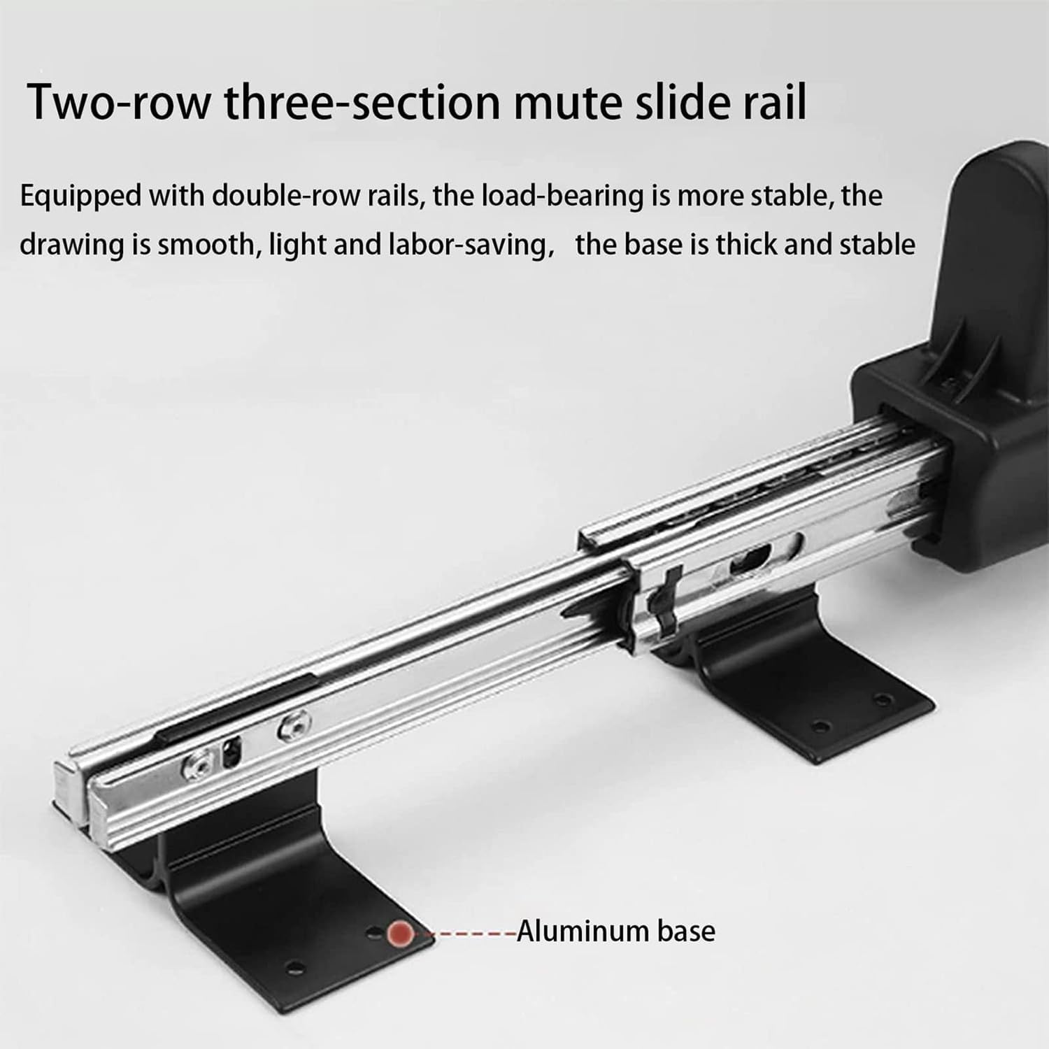 伸縮式引き出し式ズボンラック（サイレントバッファー付き） - 省スペースクローゼットオーガナイザー、取り付け簡単伸縮式パンツハンガー