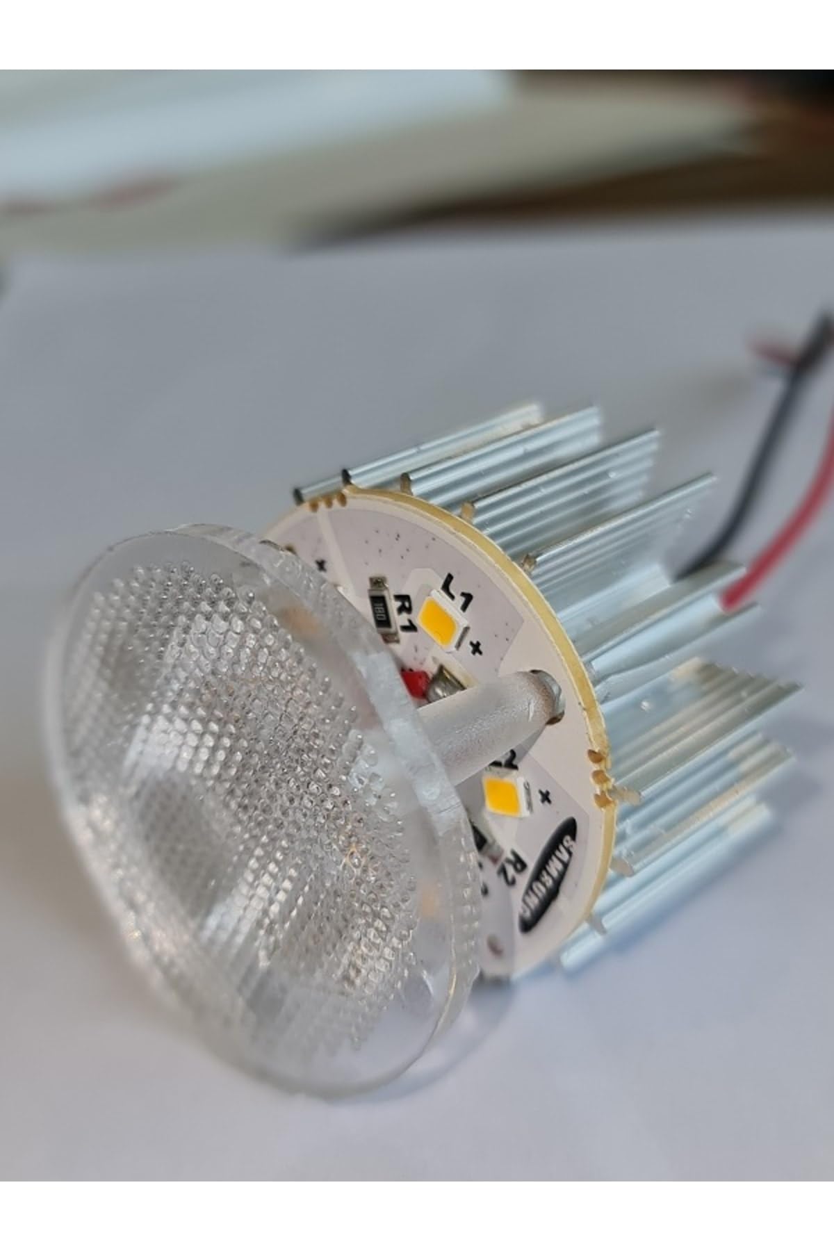 UNİKOM 10'lu Paket Dekoratif Yuvarlak Tente Içi(KASASIZ) Led Armatür 12v - Beyaz Işık (6500K)