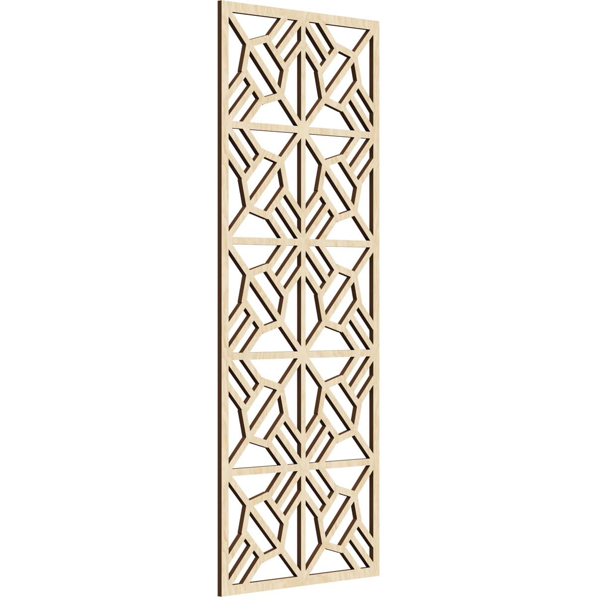 15 3/8"W x 39 3/8"H x 1/4"T Auburn Decorative Fretwork Wood Wall Panels, Birch