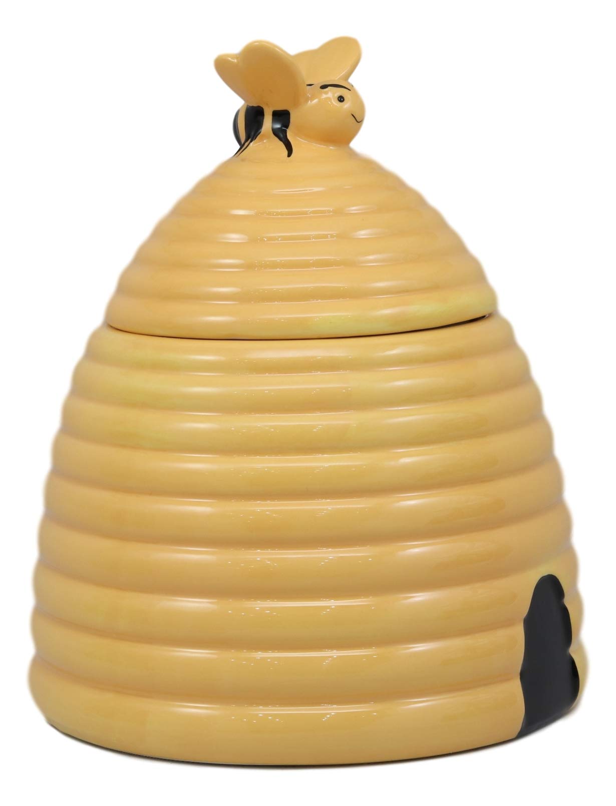 Rustic Beehive Cookie Jar - 8" Ceramic Honey Jar -3 Rustic Beehive Cookie Jar - 8" Ceramic Honey Jar -3