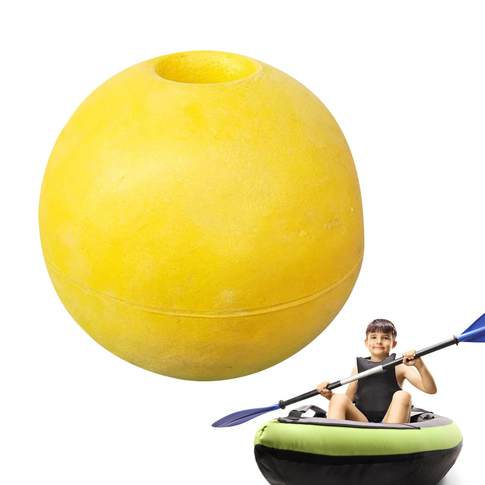 Crab Trap Float - Deep Water Buoy | Kayak Stabilizer, Marine Fishing Gear, Boat Dock Marker, Pool Safety Floatation Device, Lobster Pot Accessory, Mooring Marker Ball for Crabbing Sailing Skiing