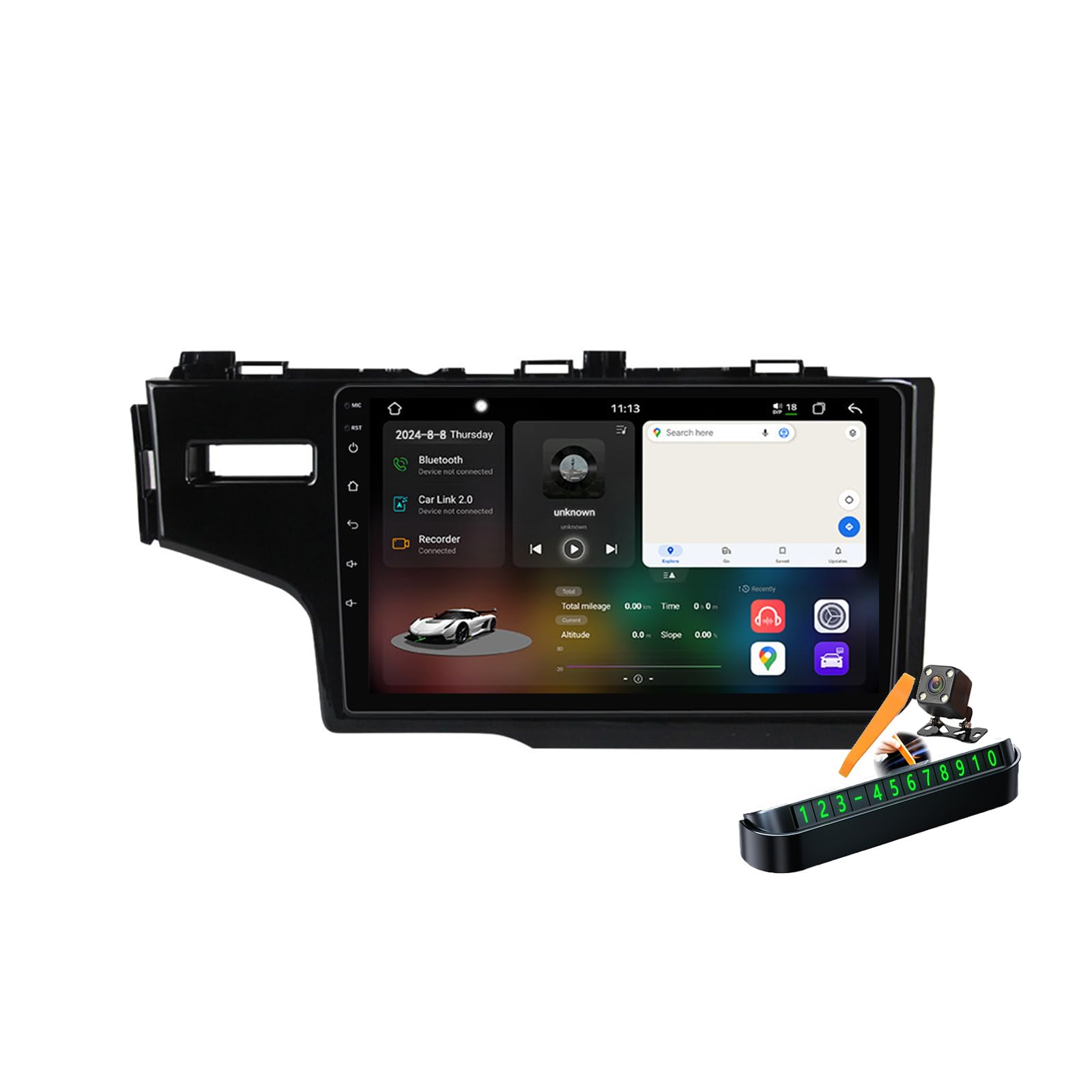 Autoradio Android 14.0 pour remplacer l'ancien écran sans GPS de votre Jazz Fit 2013-2020