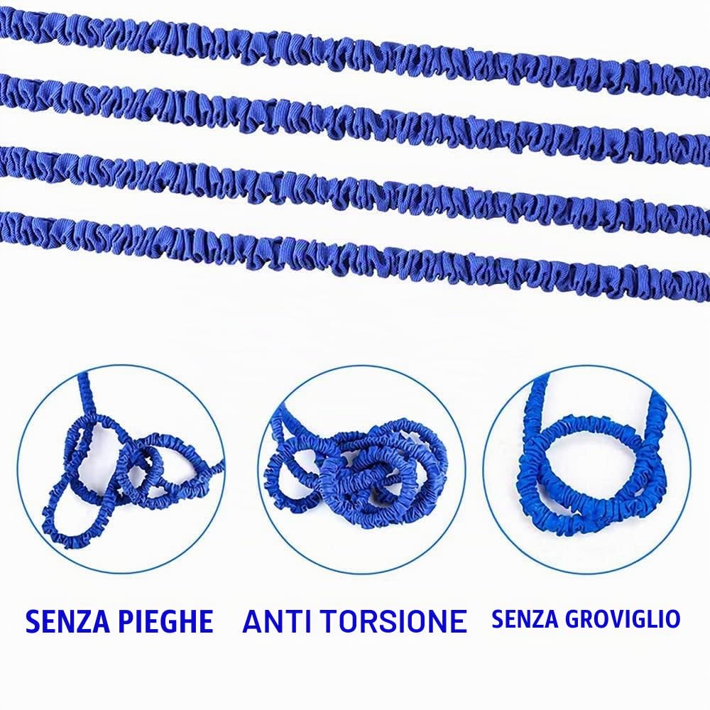Yiting Tubo da Giardino Espandibile, 7.5m/15m/30m/37.5m Tubo Espandibile, Tubi Tubo con 1/2'' &3/4'' Raccordi, Pistola, Hose-Tubo Flessibile con la Pressione dell'Acqua