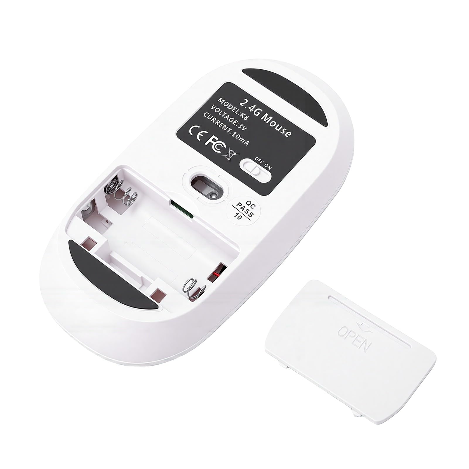GOWENIC Teclado y Ratón Inalámbricos de Letra Grande con USB (Green)