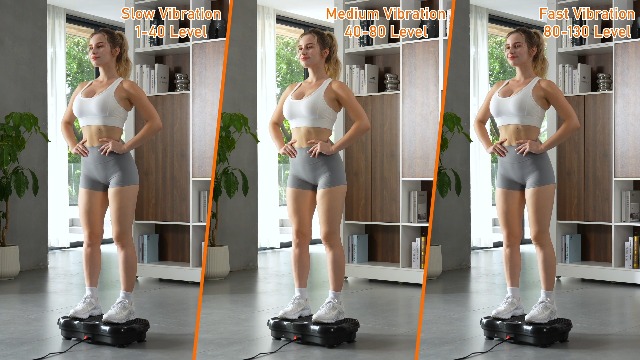 ALSO GO Vibration Plate Exercise Machine - 5 Modes, 99 Levels, 330lbs Capacity, With Resistance Bands For Weight Loss & Full Body Workout - View #3