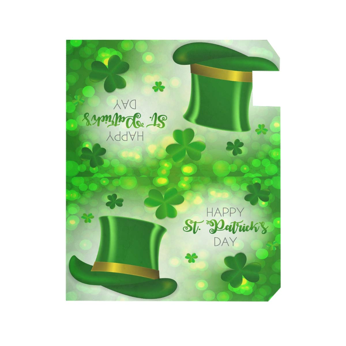 Wamika St. Patrick's Day Magnetic Mailbox Cover - Shamrock & Rainbow Design, Standard Size - View #5