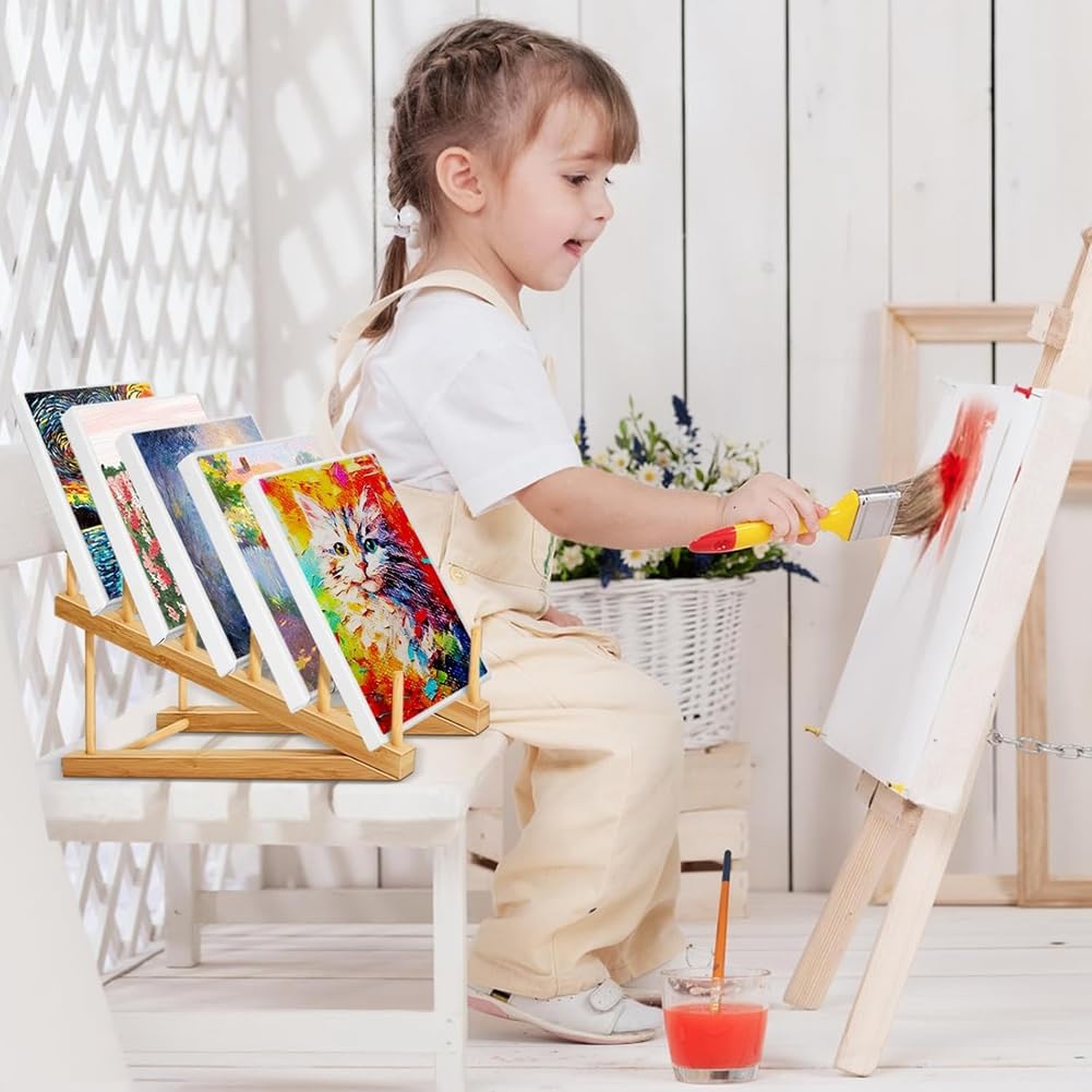 Petit séchoir pour œuvres d'art, support de rangement pour œuvres d'art, support de présentation de couleur à 5 couches, support de rangement pour toile, peinture sur toile