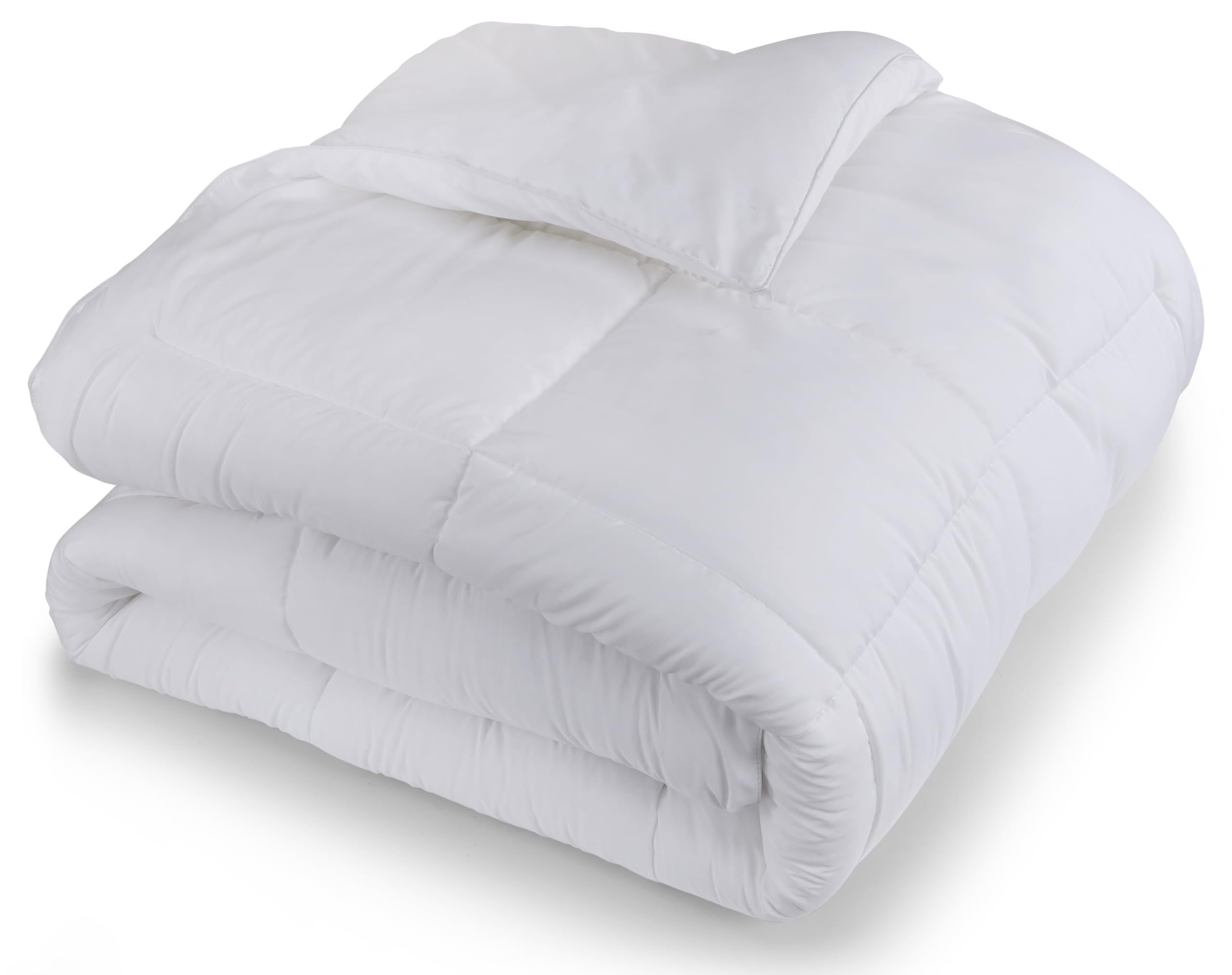Utopia Bedding Piumino 140 x 200 cm, Piumone Leggero per Letto Singolo, 100% Imbottitura in Fibra Cava, Trapunta in Microfibra per Tutte le Stagioni (Bianco)