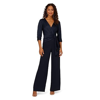 Adrianna Papell Satin Crepe Jumpsuit Women