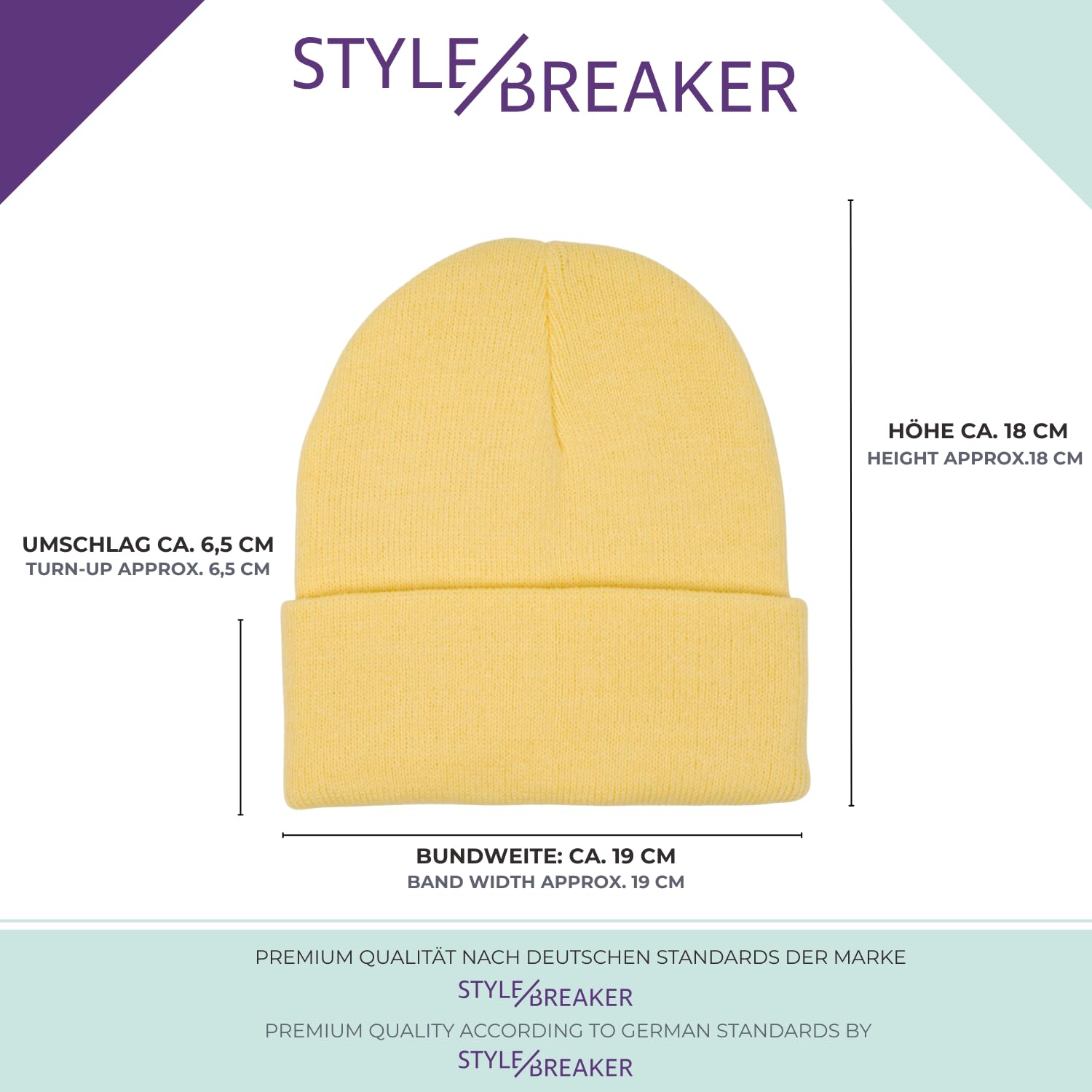 Gorro de niño estilo Punto con ala Ancha Fino 2-5 años