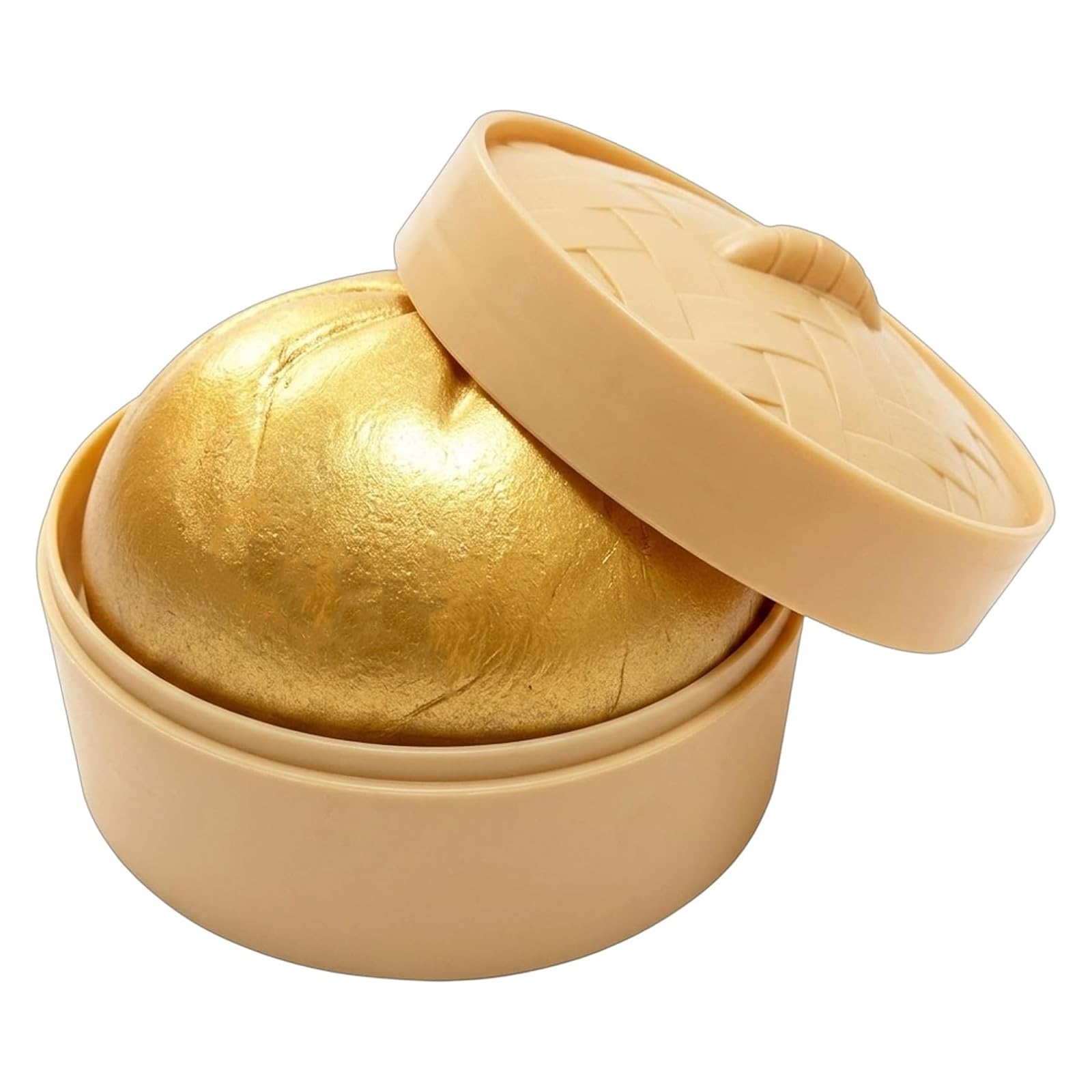 Dumpling Fun Gadget, Glitter Dumpling Squishy, Cute decoration Gadget for Office, Giant Glitter with Steamer, Squishy for Happy Management and Desk Decor