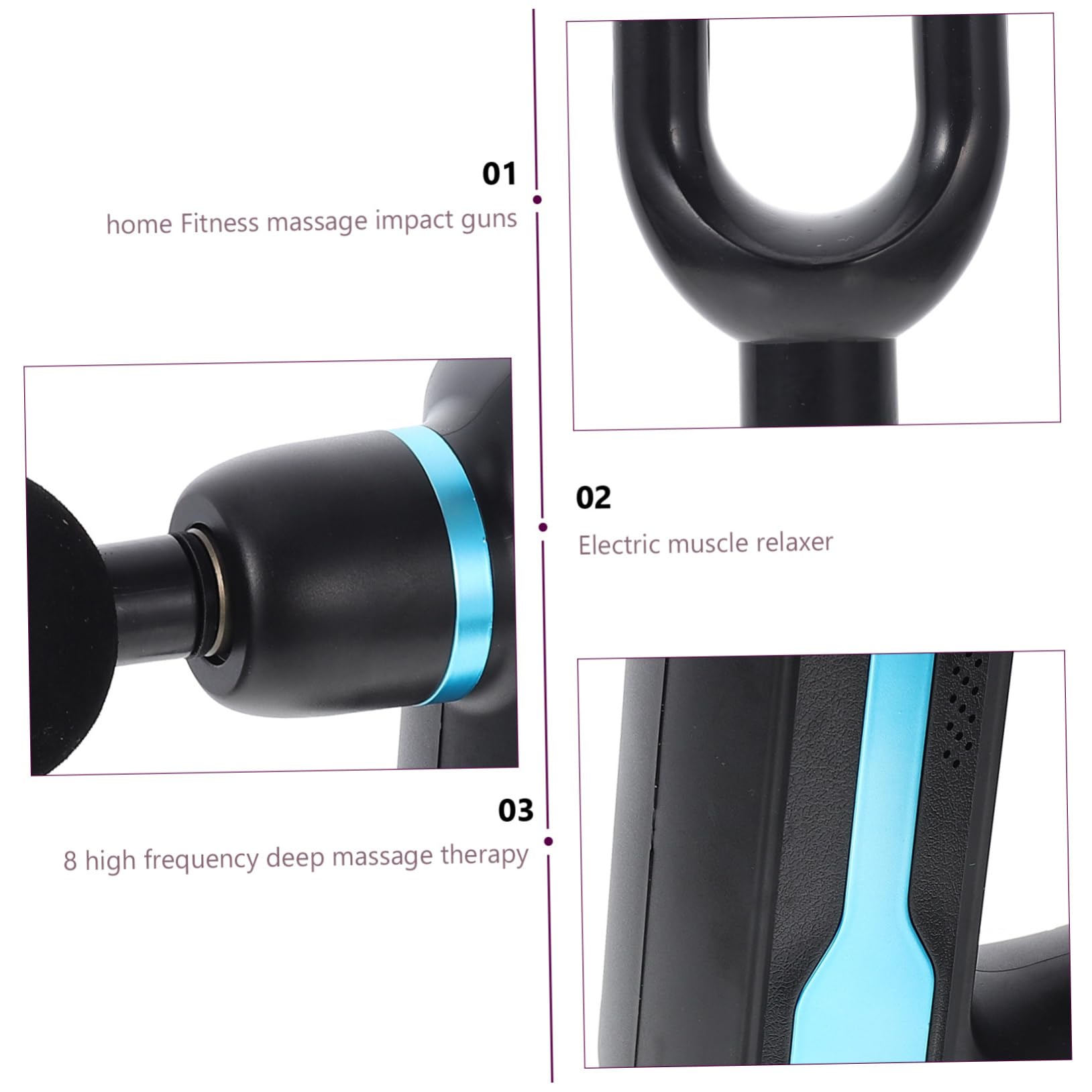 Masseur De Fascia à Percussion Électrique Outil De Relaxation Musculaire Appareil De Massage Des Tissus Profonds Pour Dos Jambes Cou