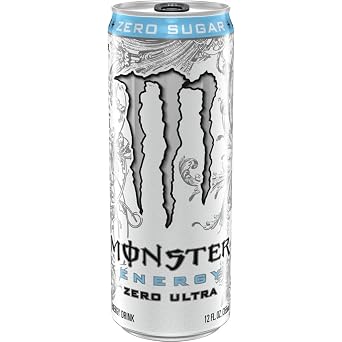 Monstar Energy, Zero Ultra, Sugar Free Energy Drink, 6 Pack - 12 Fl Oz