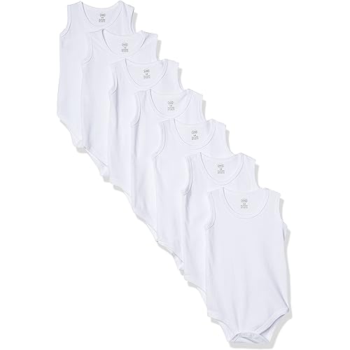 Luvable Friends Unisex Baby Cotton Sleeveless Bodysuits