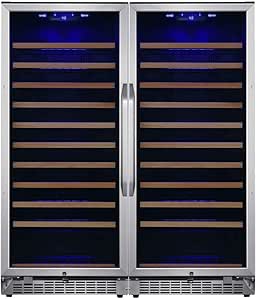 EdgeStar CWR1212SZDUAL 48 Inch Wide 222 Bottle Capacity Built-In or Free Standing Wine Cooler - Stainless Steel