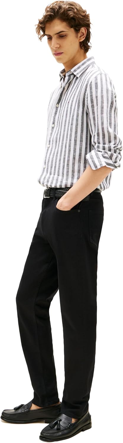 Tommy Hilfiger Mens Slim Straight Fit Stretch Jeans for Men - Image 4