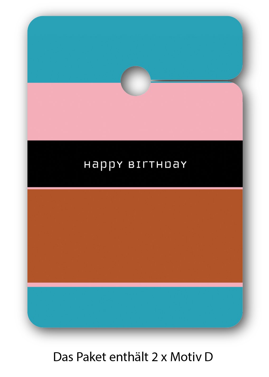 Geburtstags Geschenk Anhänger | Papieranhänger | Geschenk Karten (64Stk) zum Geburtstag im coolen Designer Look: Happy Birthday