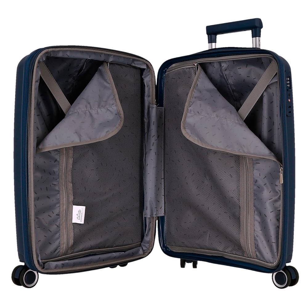 Movom Inari Maleta de Cabina, Equipaje, Interior con Dos Compartimentos, Fabricada en Polipropileno, un Material Resistente y Ligero, 4 Ruedas 360 Cierre TSA, De Joumma Bags