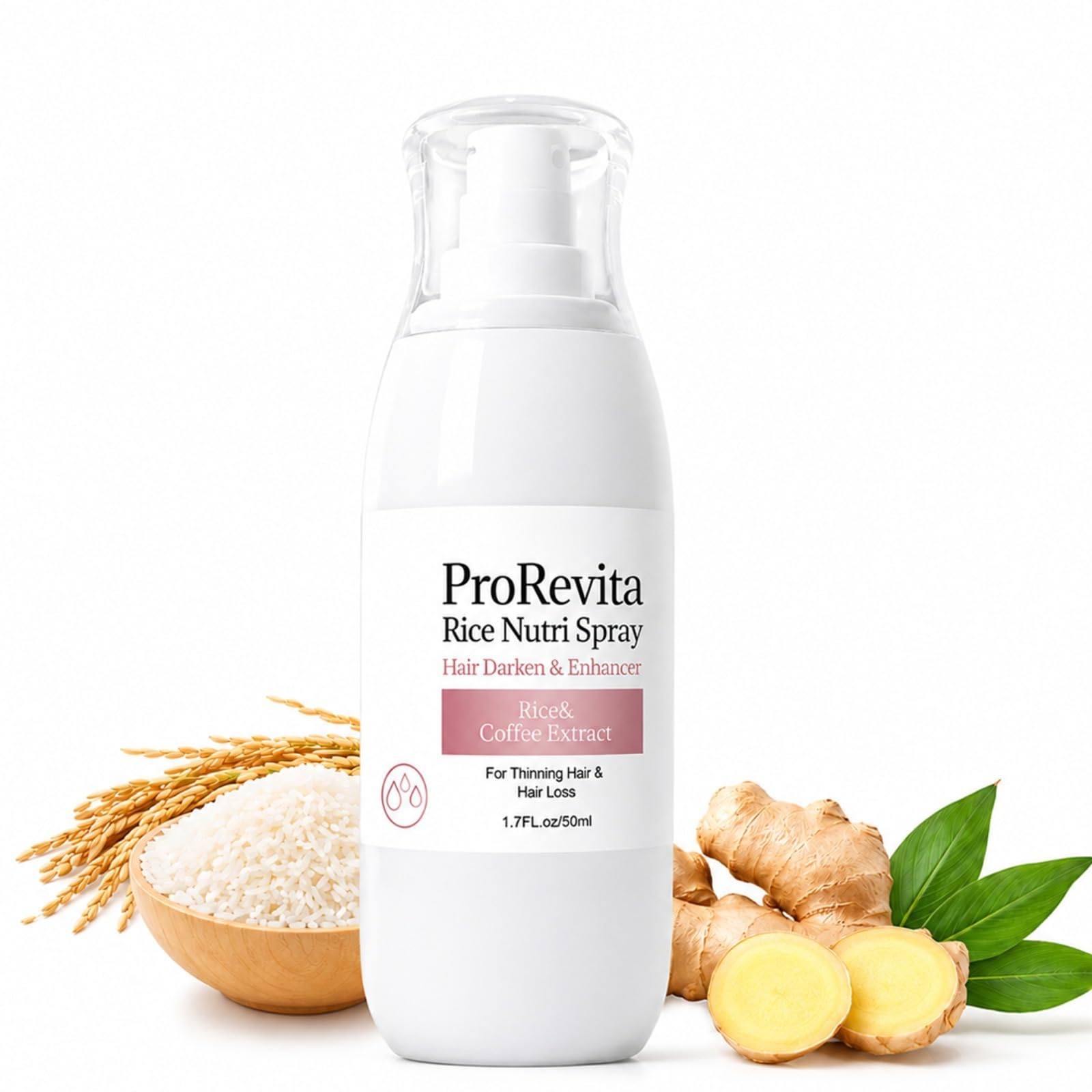 Rice Water Hair Growth Helper Spray, Unscented, 50ml