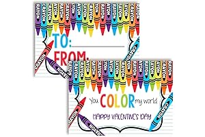 YouColor My World Valentine Crayon Love Notes