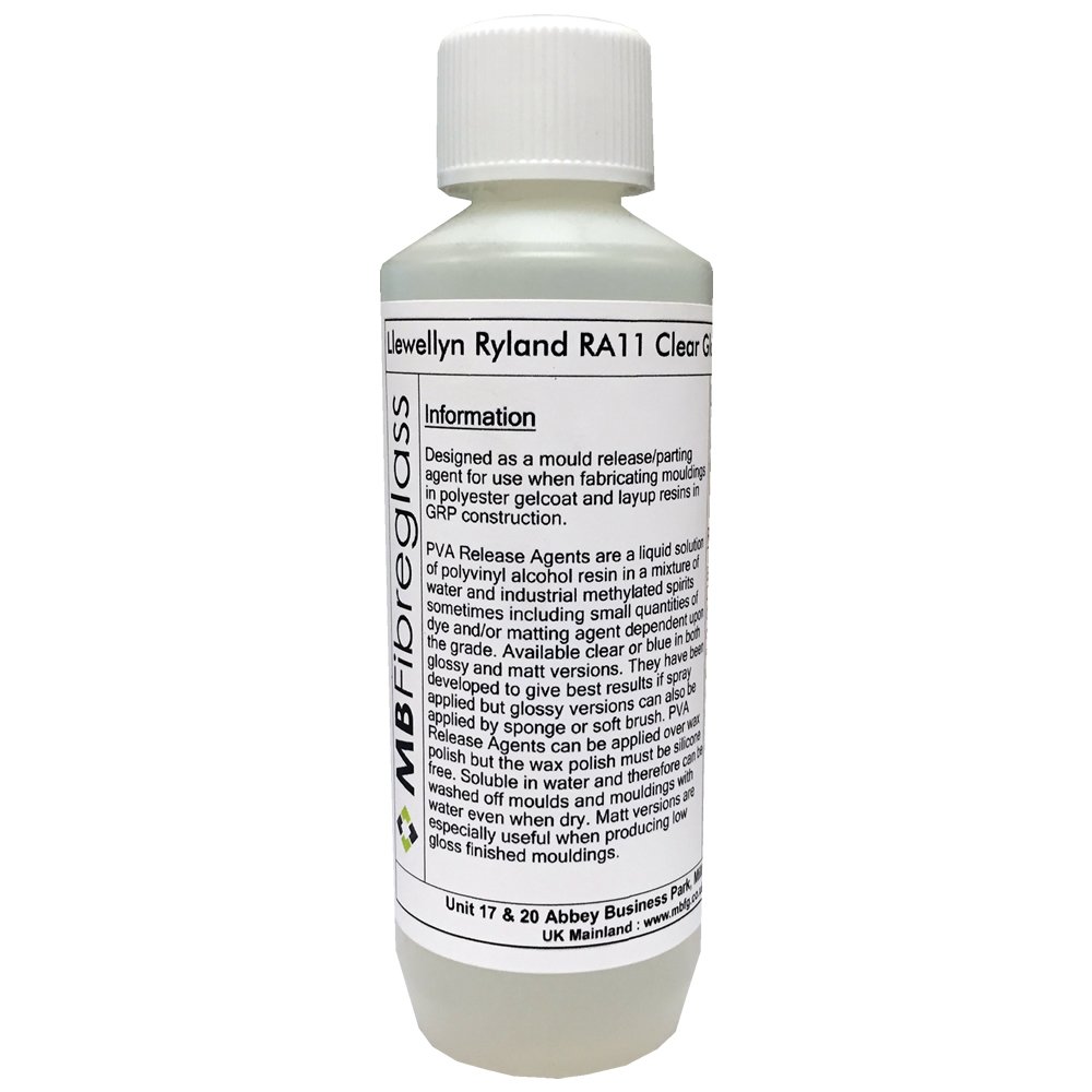 Polycraft ( Mb Fibreglass ) Clear Polycraft Lr Ra11 Pva Gloss Release Agent - 250Ml