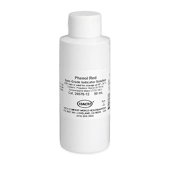 Hach Phenol Red Indicator Solution, Spec. Grade, 50 mL, 2657512
