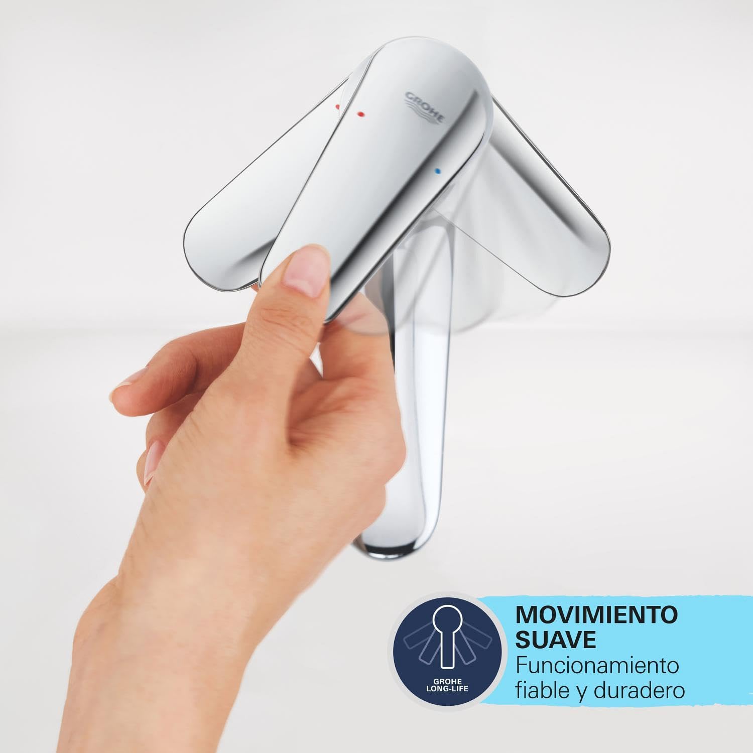 GROHE Swift, bateria umywalkowa, oszczędzająca wodę (bateria łazienkowa z odpływem pop-up, wysokość 18 cm, z narzędziem 3 w 1, łatwa instalacja na umywalce), chrom, 24326001