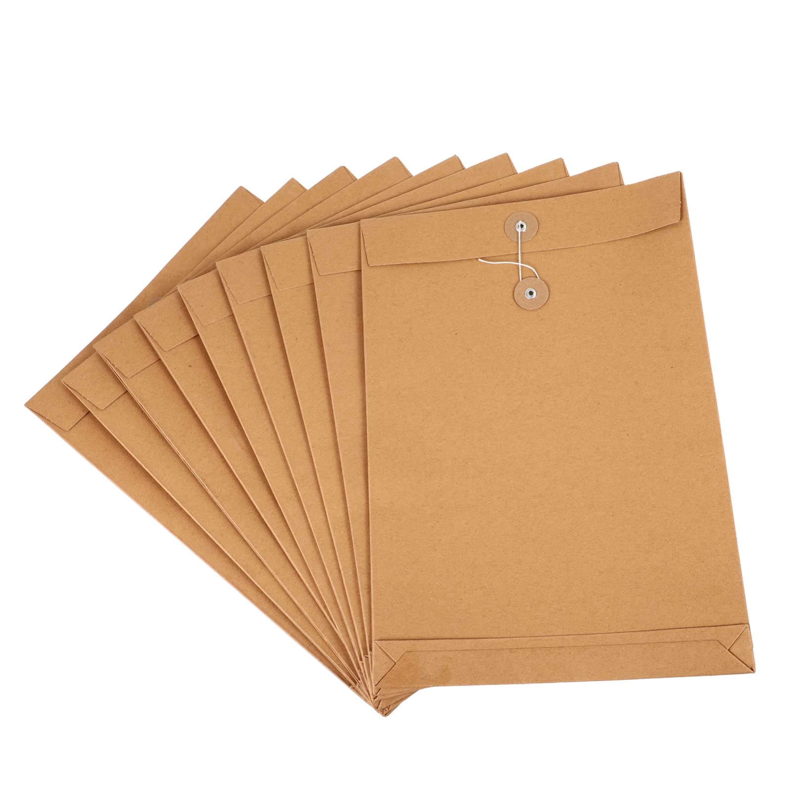 Ciieeo Set 25 Pezzi Borsa Portadocumenti in Carta Kraft Grande Capacità per Organizzare Documenti Importanti, per Decorazioni Scuola e Ufficio Professionale