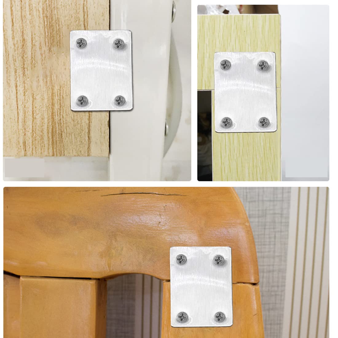 20 Staffe Angolari Zincate - 25x25x15 Mm, Con Viti, Per Mobili E Scaffali - Foto 2