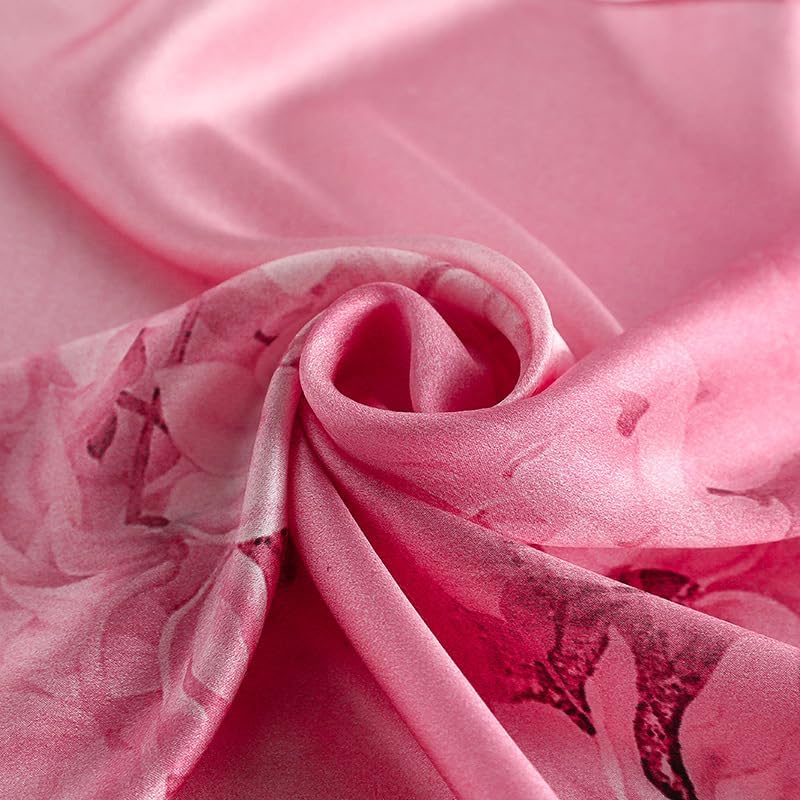 MEISEE 100% Mulberry Silk Long Scarf for Women Large Oblong Sunscreen Shawls Wraps Neck Headscarf Hair Wraps Gift Packed - Image 3