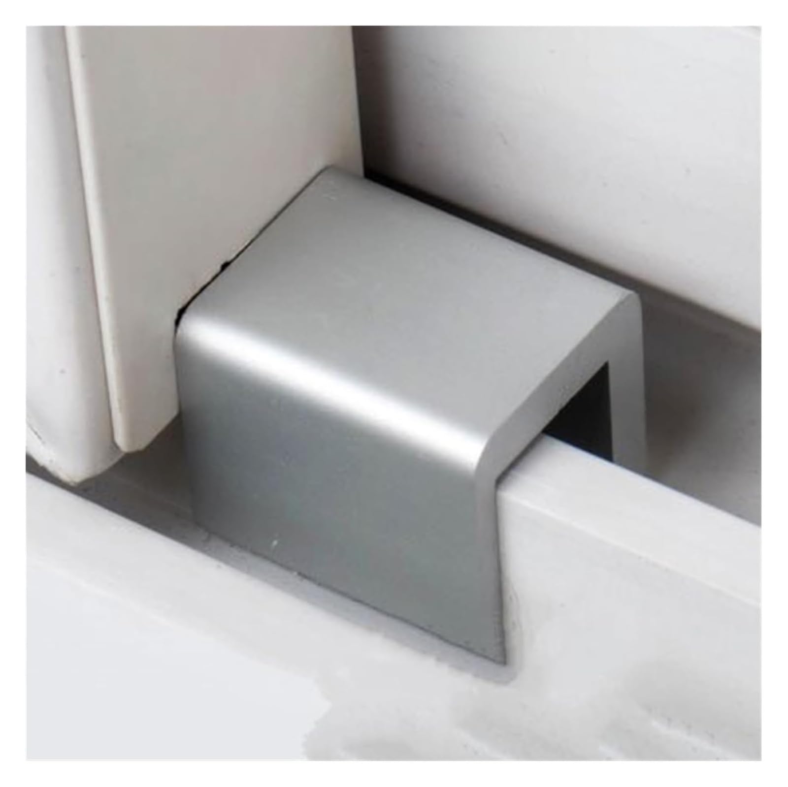 Blokada zamka, Zestaw 10 aluminiowych zamków do okien przesuwnych w kolorze srebrnym z kluczami