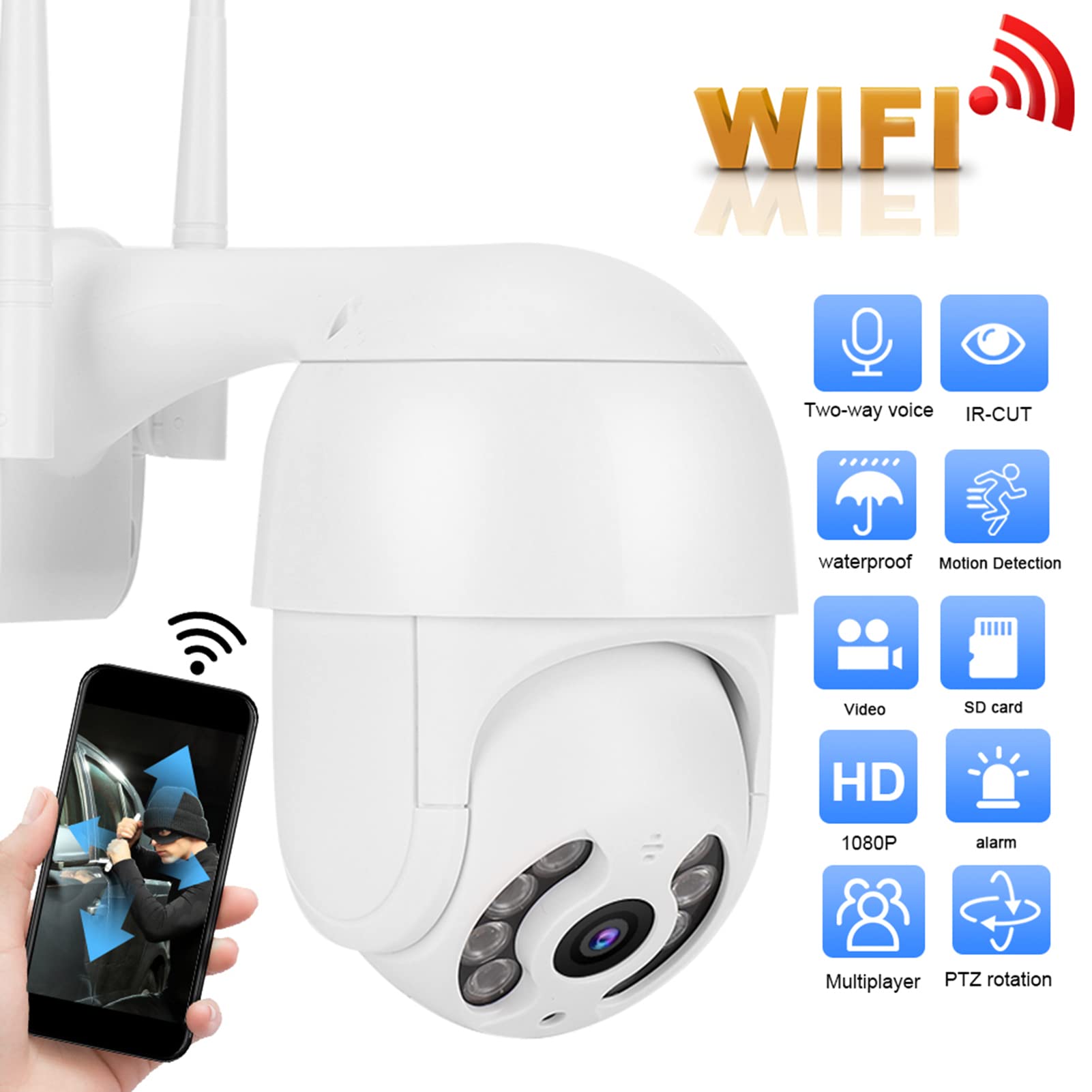 ZUMI - Waterdichte Beveiligingscamera - 1080P Wi-Fi - Smart Gear Compare ZUMI - Waterdichte Beveiligingscamera - 1080P Wi-Fi - Smart Gear Compare