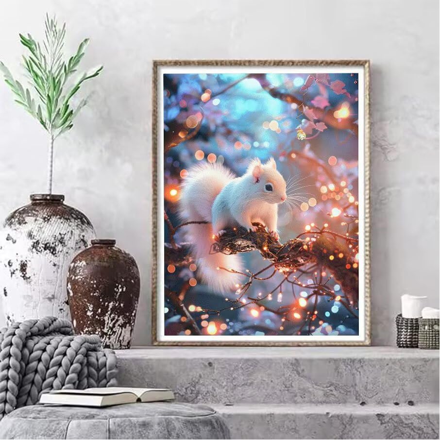 Diamond Painting Écureuils 5D Grand Format Cristal 5D