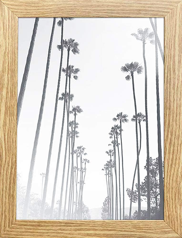 A5 / 14.8x21cm Oxford Oak Wood Effect Photo Frame - GLASS Window - Thin Picture Certificate Frame - Portrait & Landscape/Width Of Frame 2cm