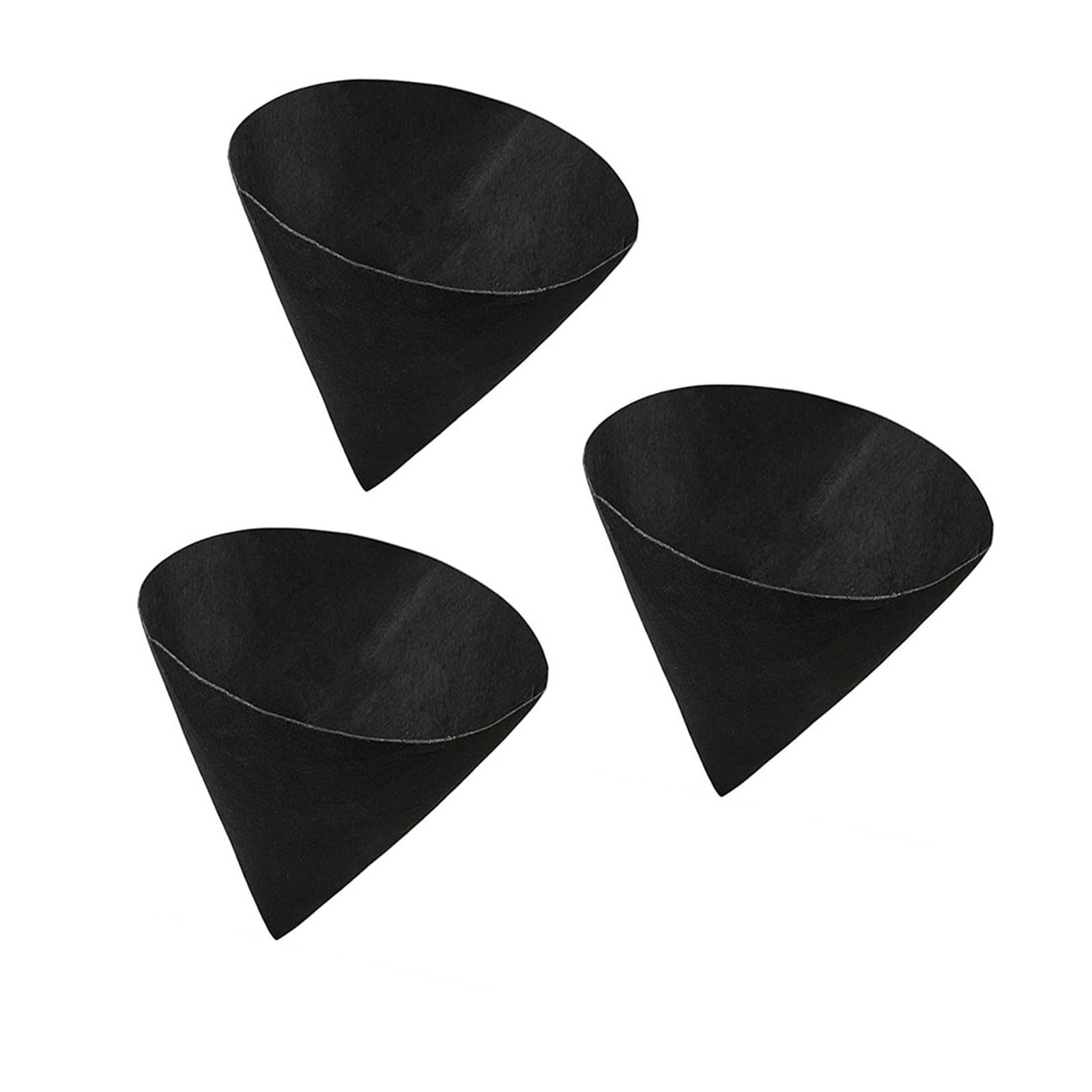 ZBIianxer 3PCS Cone Shaped Planter Basket Liners Fabric Hanging Plant Liners Inserts for Flower Hanging Baskets Outdoor Liner Replacement Inserts