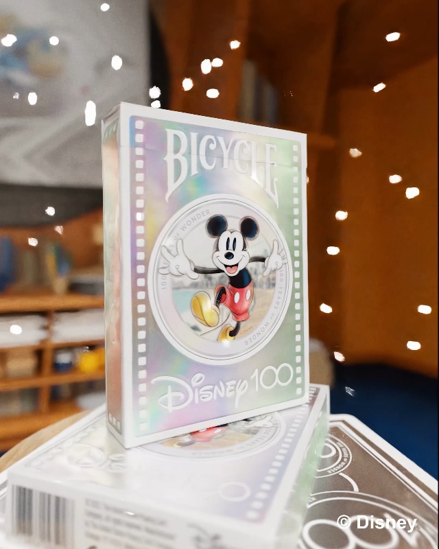 Amazon.com: Bicycle Disney Limited Edition 100 Year Anniversary Playing  Cards - Holographic Foil