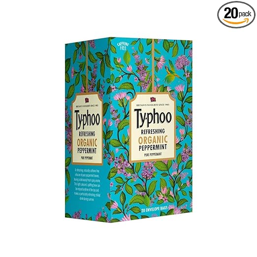 Refreshing Organic Peppermint Tea With Pure Peppermint Tea Bags,20N X 1.2G = 24 Grams