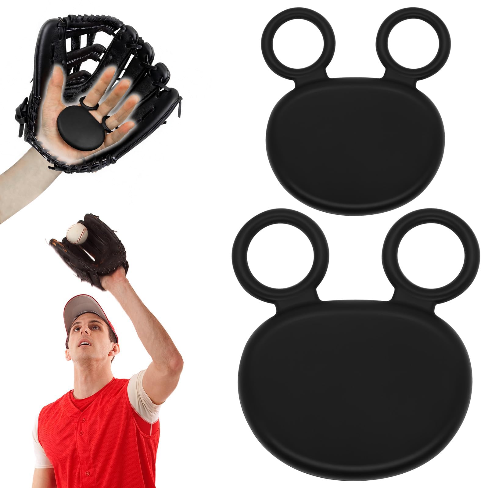Protectores de Palma de Silicona para Absorción de Impactos, Accesorio de Entrenamiento para Béisbol y Sóftbol (2 Tamaños)