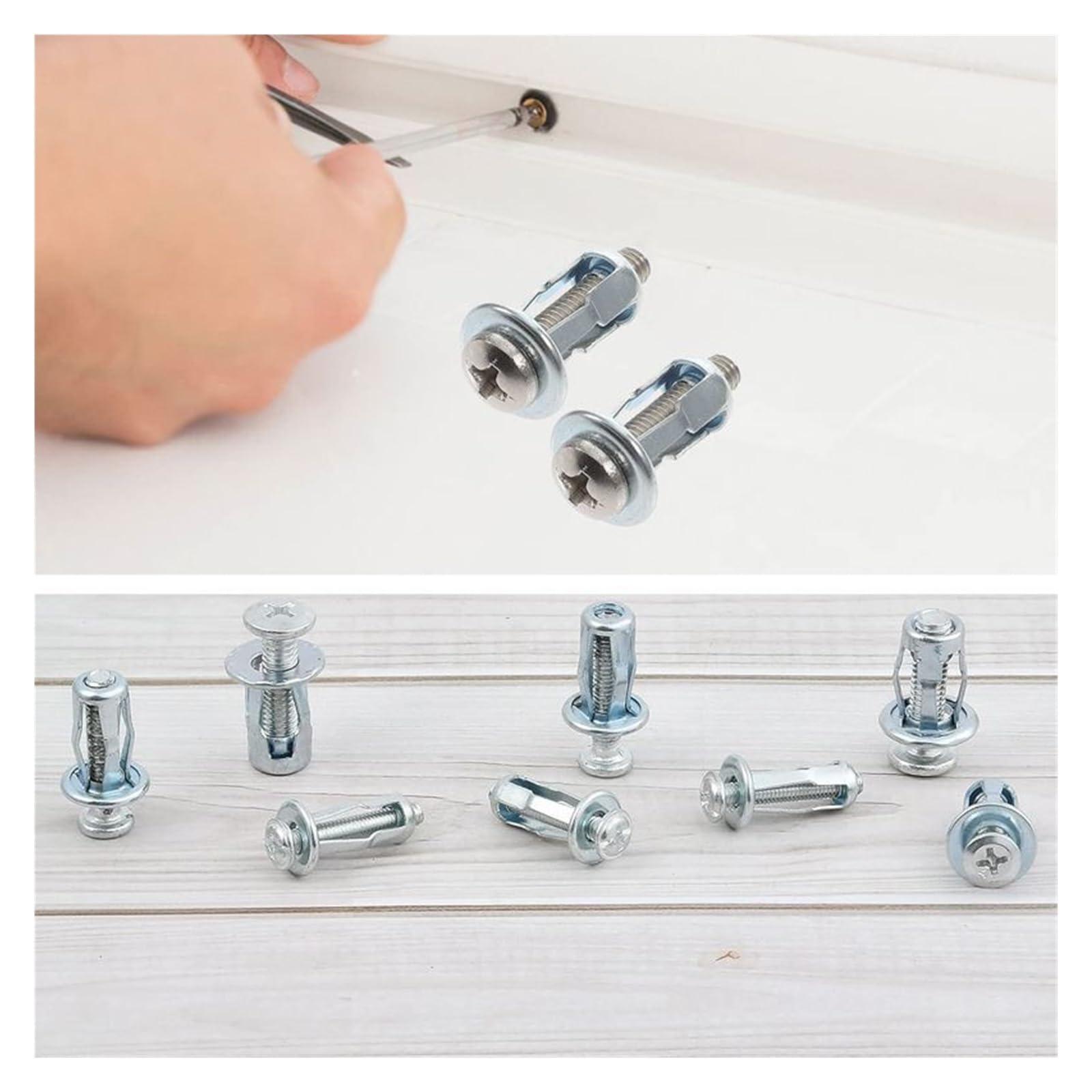 20PCS Expansion Screw Petal Nut, Petal Shape Metal Nut, Jack Nuts - Foto 8