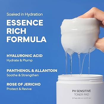 Amazon.com: SAM'U PH Sensitive Toner Pad – Splitable Dual-Textured