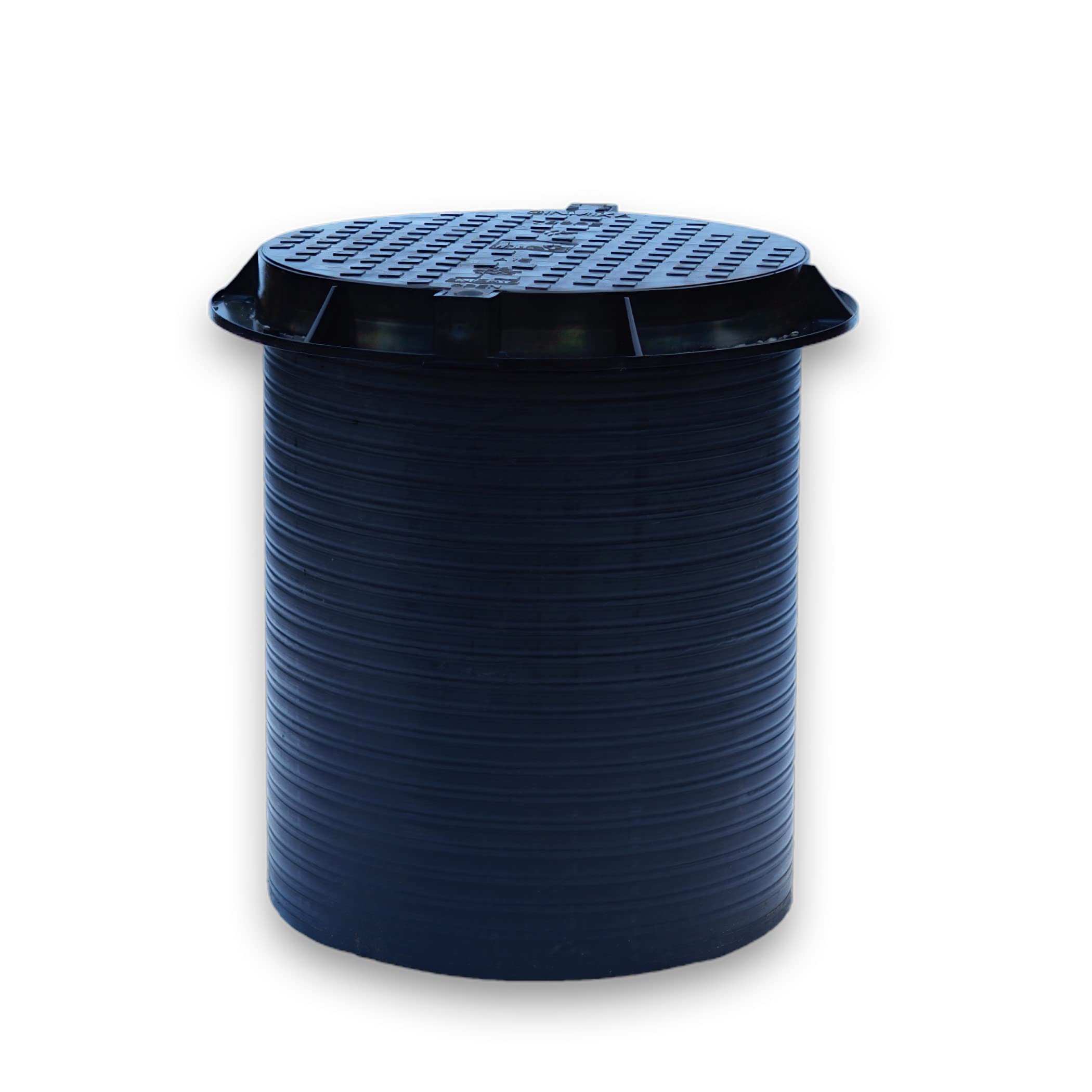 Varile 60 x 80 cm - Baie de révision en plastique (sans fond) avec couvercle verrouillable - Charge maximale : 1,5 t - Noir