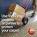RESILIA Low-Pile Carpet Runner - Non Slip Carpet & Rug Protection, Washable Clear Vinyl Floor Runners, 27 Inches Wide x 25 Feet Long, Made in The USA