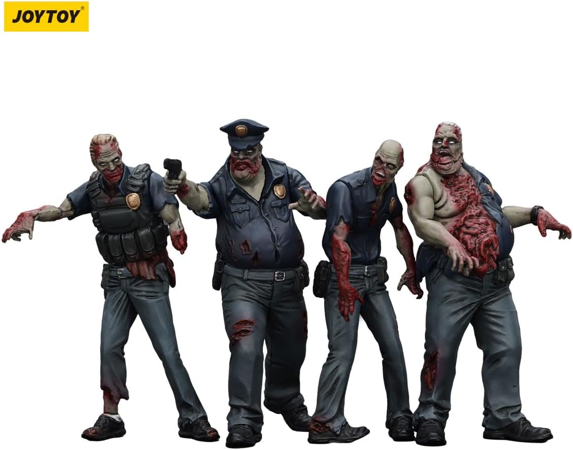 JOYTOY Action Figures Dark Source Zombie Fiqure 1/25 Movable Model Collectible Figurine (Biochemical Lab Team)