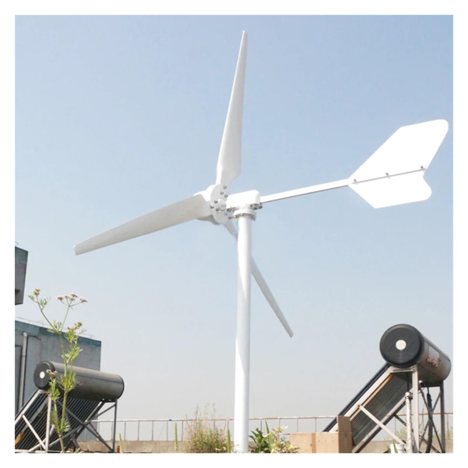 Turbina Eolica Generatore eolico orizzontale da 10KW 10000W 96V 48V 24V Energia libera dinamo magnetica mulino a ad alta potenza for terreni agricoli domestici(48V)