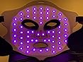 Andalusite Red Light Therapy for Face, 4 Modes LED Light Therapy Mask with 850nm NIR Infrared Red & Blue Light, Rechargeable Portable Facial Skincare Device with Timer for Home Use, Lightweight for Women & Men