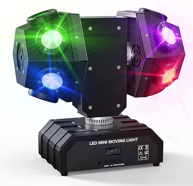 Luce Da Discoteca Con Telecomando - 7 Effetti, Controllo Vocale, USB, Per Feste E Eventi - Foto 11